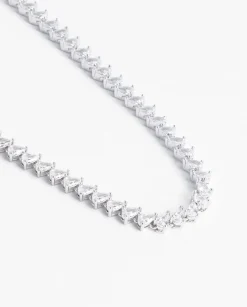 Women JWL-CHN 5mm Iced Pear Tennis Chain
