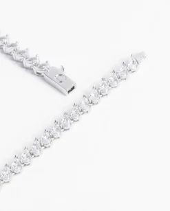 Women JWL-CHN 5mm Iced Pear Tennis Chain
