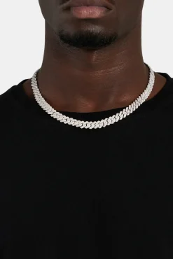 JWL-CHN 10mm Iced Prong Link Chain