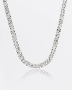 JWL-CHN 10mm Iced Prong Link Chain