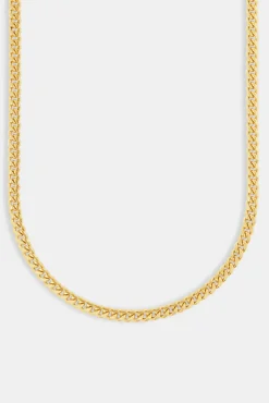 JWL-CHN 5mm Miami Cuban Chain - Gold