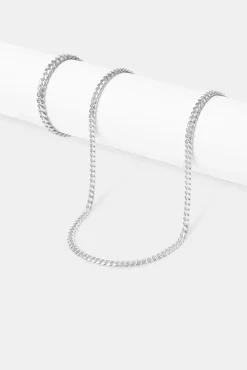 JWL-BUND 5mm Miami Cuban Chain & Bracelet - White