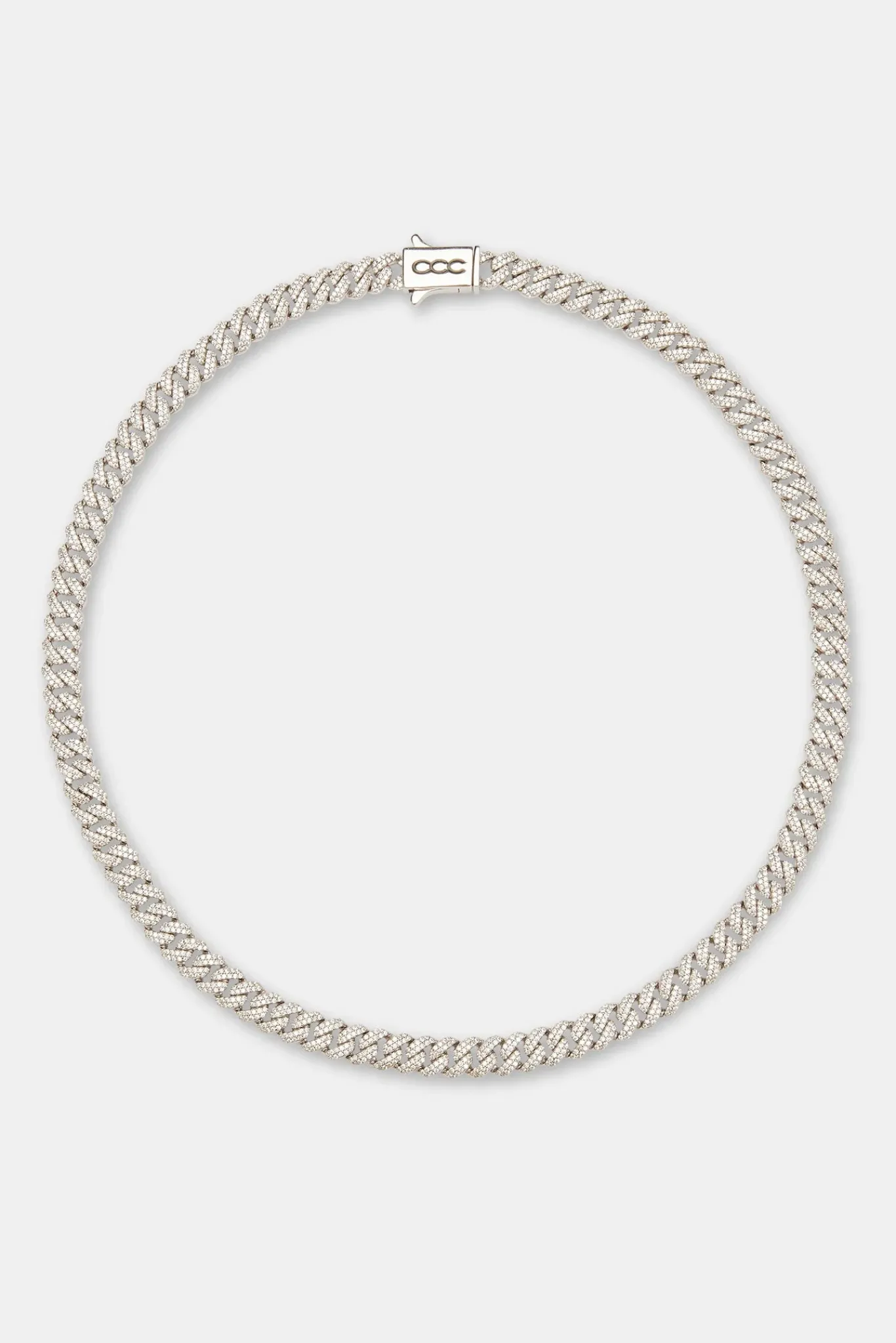 Women JWL-CHN 8mm Moissanite Cuban Chain