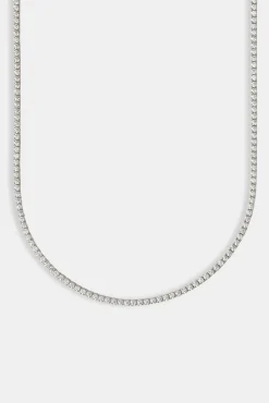 Women JWL-CHN 2.5mm Moissanite Micro Tennis Chain