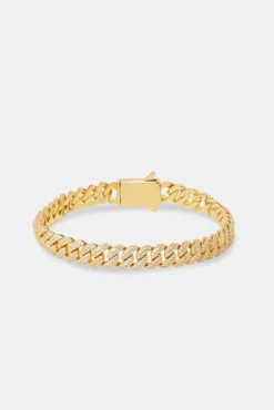 Women JWL-BRA 8mm Moissanite Vermeil Cuban Bracelet