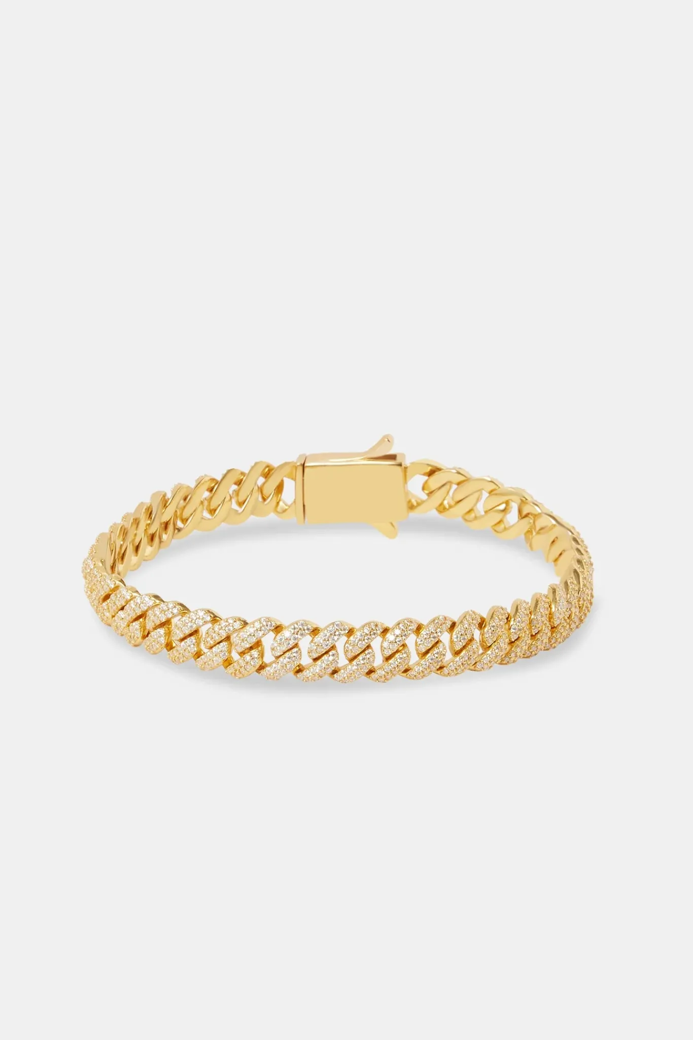 Women JWL-BRA 8mm Moissanite Vermeil Cuban Bracelet