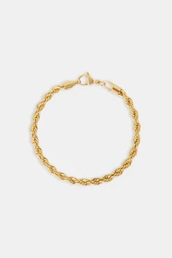 JWL-BRA 5mm Rope Bracelet - Gold