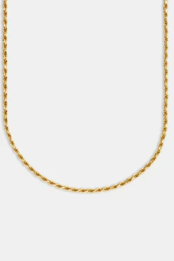 JWL-CHN 3mm Rope Chain - Gold
