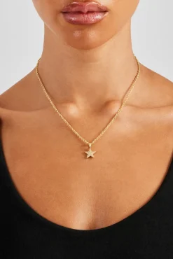 Women JWL-NECK 10mm Star Pendant Necklace