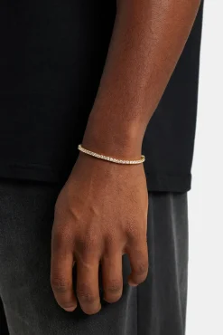 JWL-BRA 3mm Tennis Bracelet - Gold