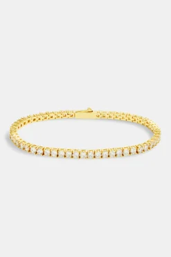 JWL-BRA 3mm Tennis Bracelet - Gold