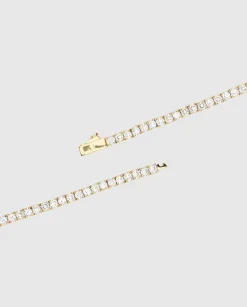 JWL-BRA 3mm Tennis Bracelet - Gold