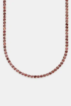 Women JWL-CHN 5mm Tennis Chain - Dusky Pink