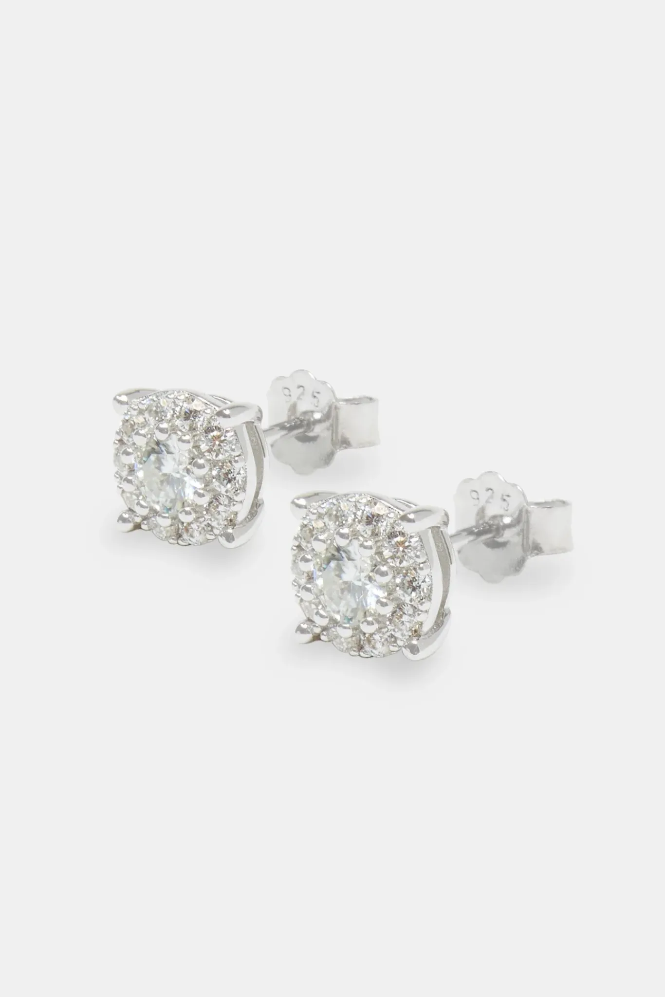 Women JWL-EAR Moissanite Cluster Stud Earrings - 5.5mm