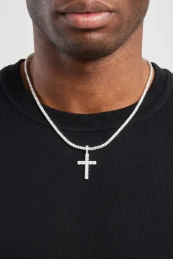 Women JWL-PEND Moissanite Cross Pendant