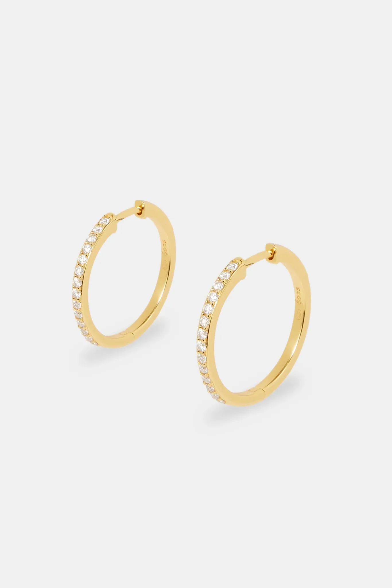 Women JWL-EAR Moissanite Hoop Earrings - Gold