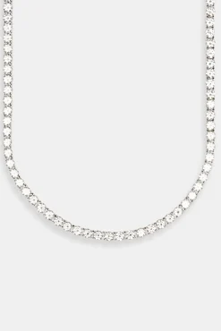 Women JWL-CHN Moissanite 5mm Tennis Chain