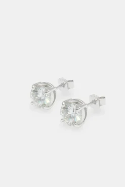 Women JWL-EAR Moissanite Stud Earrings - 8mm
