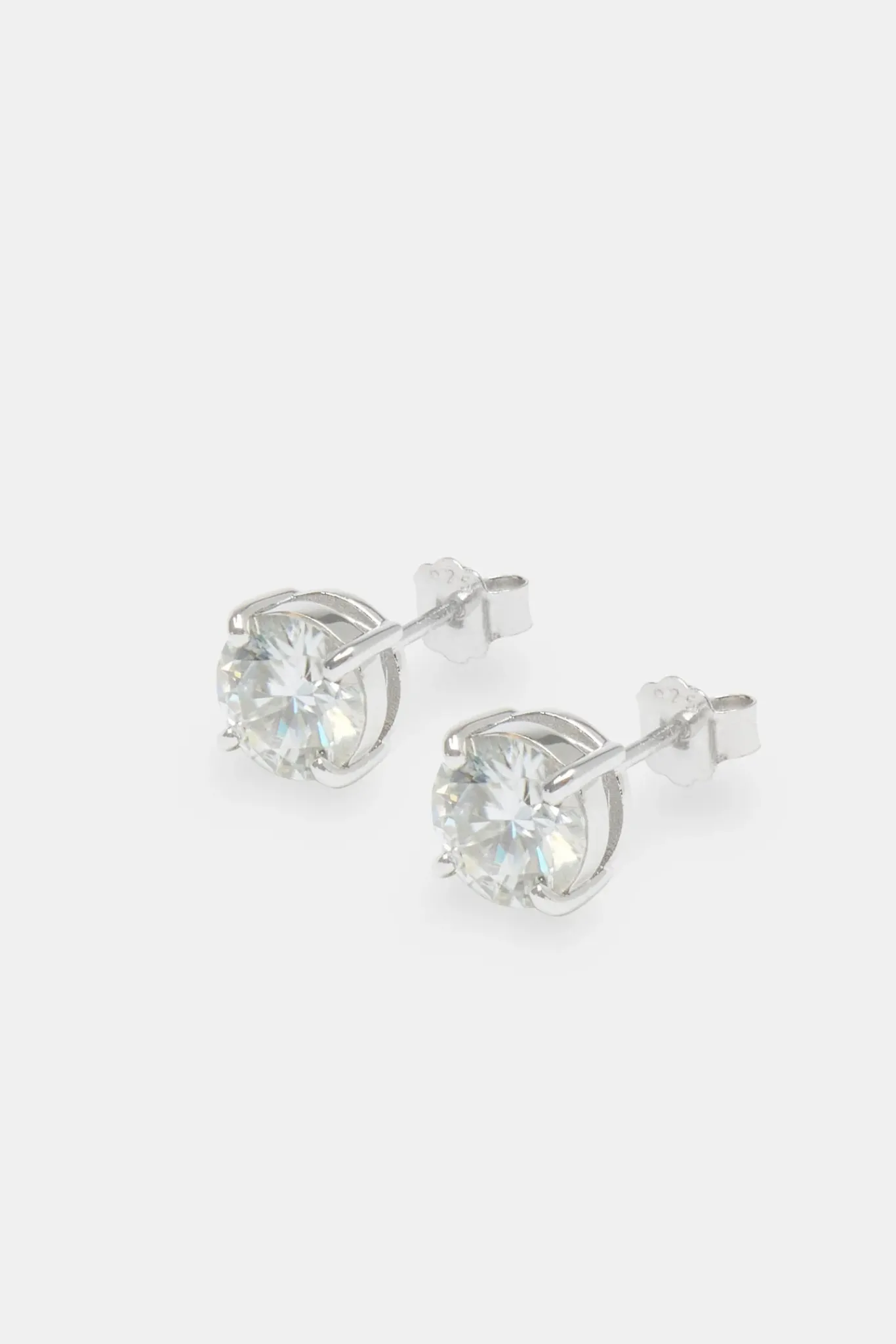 Women JWL-EAR Moissanite Stud Earrings - 8mm