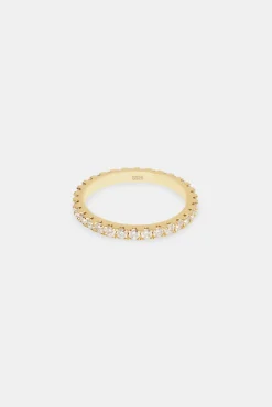 Women JWL-RNG Moissanite Tennis Ring - Gold