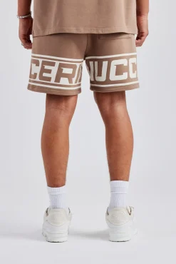 CLO-BOT Moto Jersey Shorts - Washed Brown