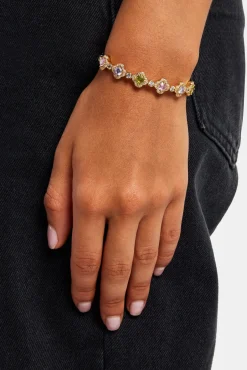 Women JWL-BRA Multi Colour CZ Motif Bangle