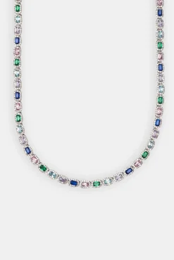 JWL-CHN Multi Colour Iced Bezel Chain