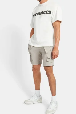 CLO-BOT Nylon Cargo Shorts - Taupe