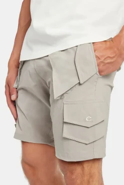 CLO-BOT Nylon Cargo Shorts - Taupe