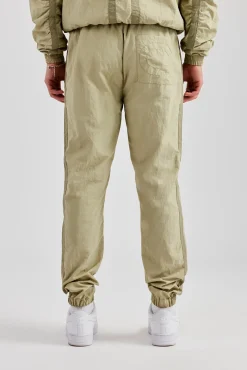 CLO-BOT-TRO Nylon Colour Block Cuffed Jogger - Light Khaki