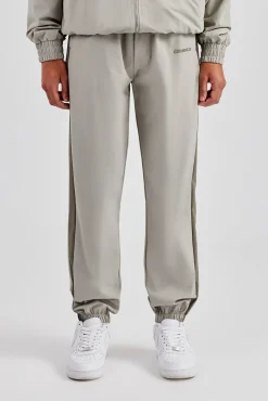 CLO-BOT-TRO Nylon Colour Block Cuffed Jogger - Grey