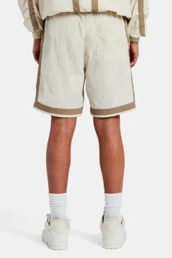 CLO-BOT Nylon Colour Block Regular Short - Off White