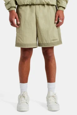 CLO-BOT Nylon Colour Block Regular Short - Light Khaki