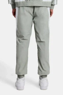 CLO-BOT-TRO Nylon Panelled Track Joggers - Light Grey