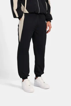 CLO-SET Nylon Panelled Tracksuit - Black