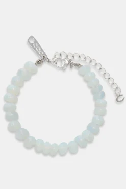 Women JWL-BRA-PRL Opal Bead Bracelet - White