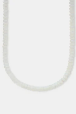 Women JWL-NECK-PRL Opal Bead Necklace - White