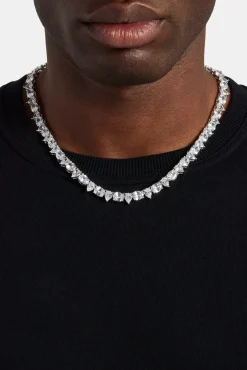 JWL-CHN Oval & Pear Tennis Chain - 8mm