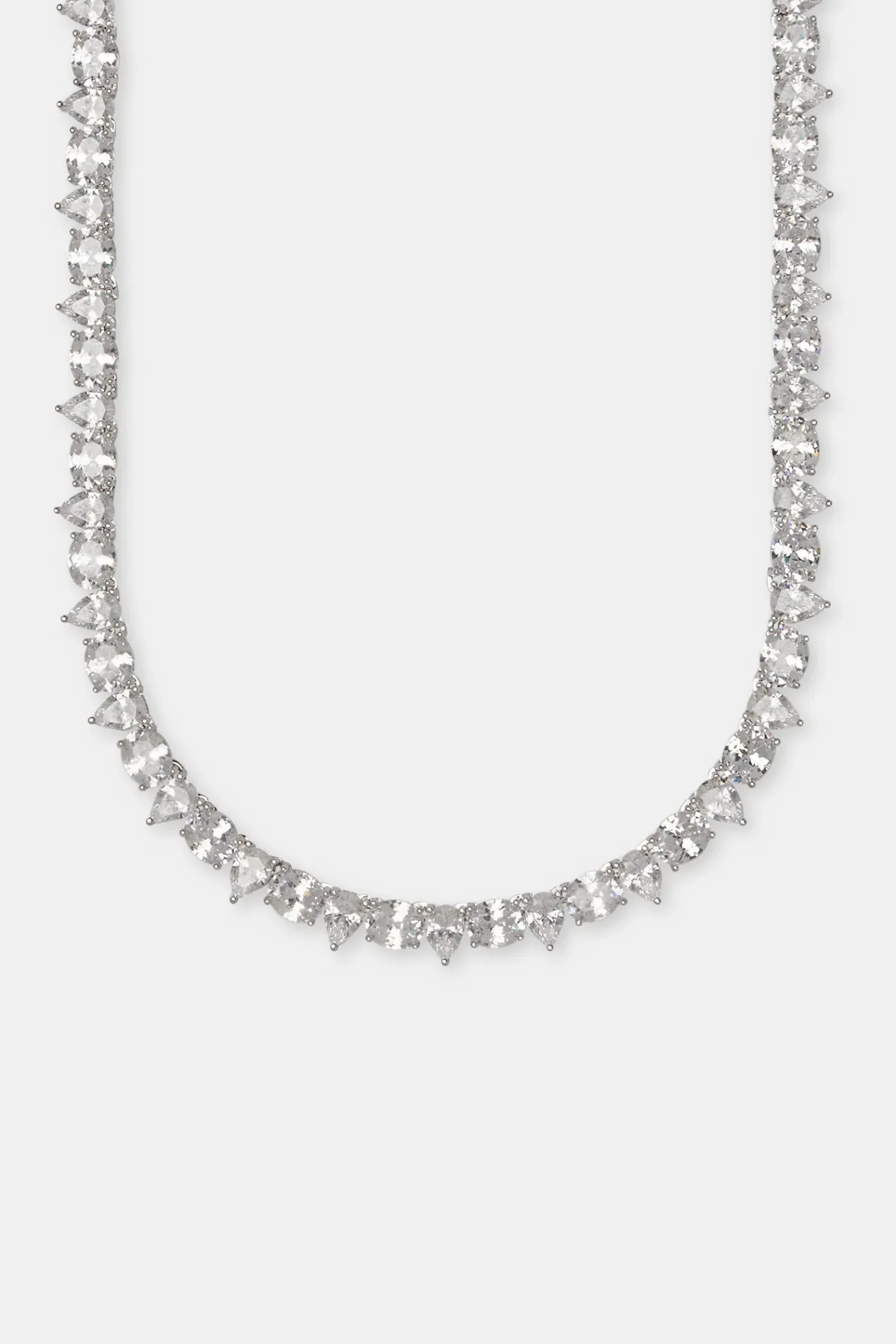 JWL-CHN Oval & Pear Tennis Chain - 8mm
