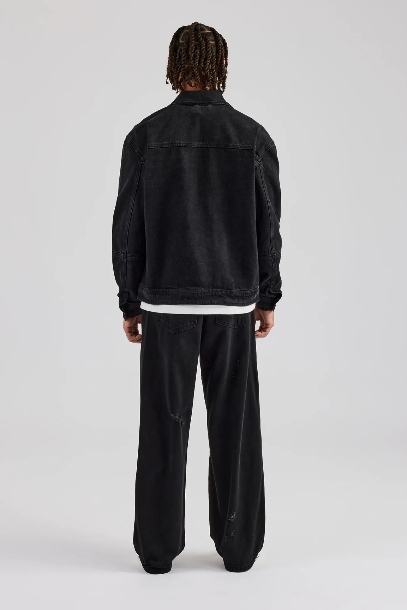 CLO-TOP-OUT-DEN Oversized Carpenter Denim Jacket