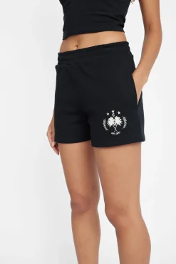 Women CLO-BOT Palm Crest Jersey Shorts - Black