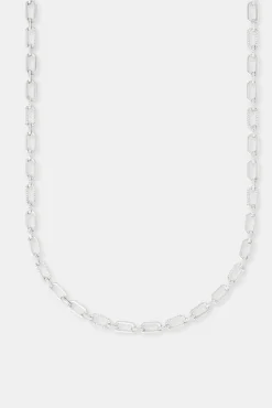 JWL-CHN Polished & Iced Connecting Link Chain - 8mm