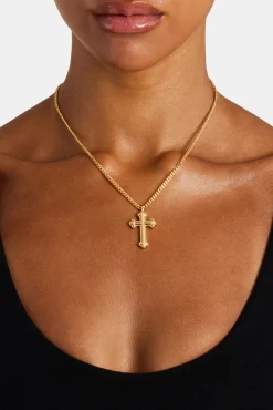 Women JWL-NECK Polished Cross Necklace