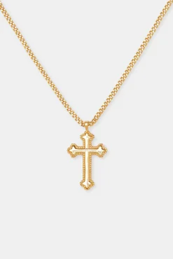Women JWL-NECK Polished Cross Necklace