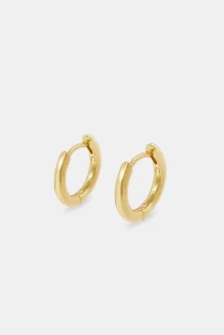 JWL-EAR Polished Huggies Earrings - Gold - 15mm