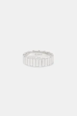 JWL-RNG Polished Panelled Ring - 6mm