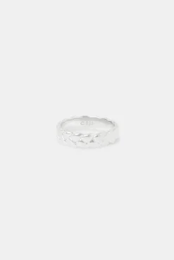 JWL-RNG Polished Woven Ring - 6mm - White