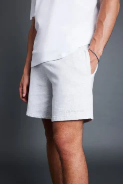CLO-BOT Relaxed Shorts - Light Grey Marl