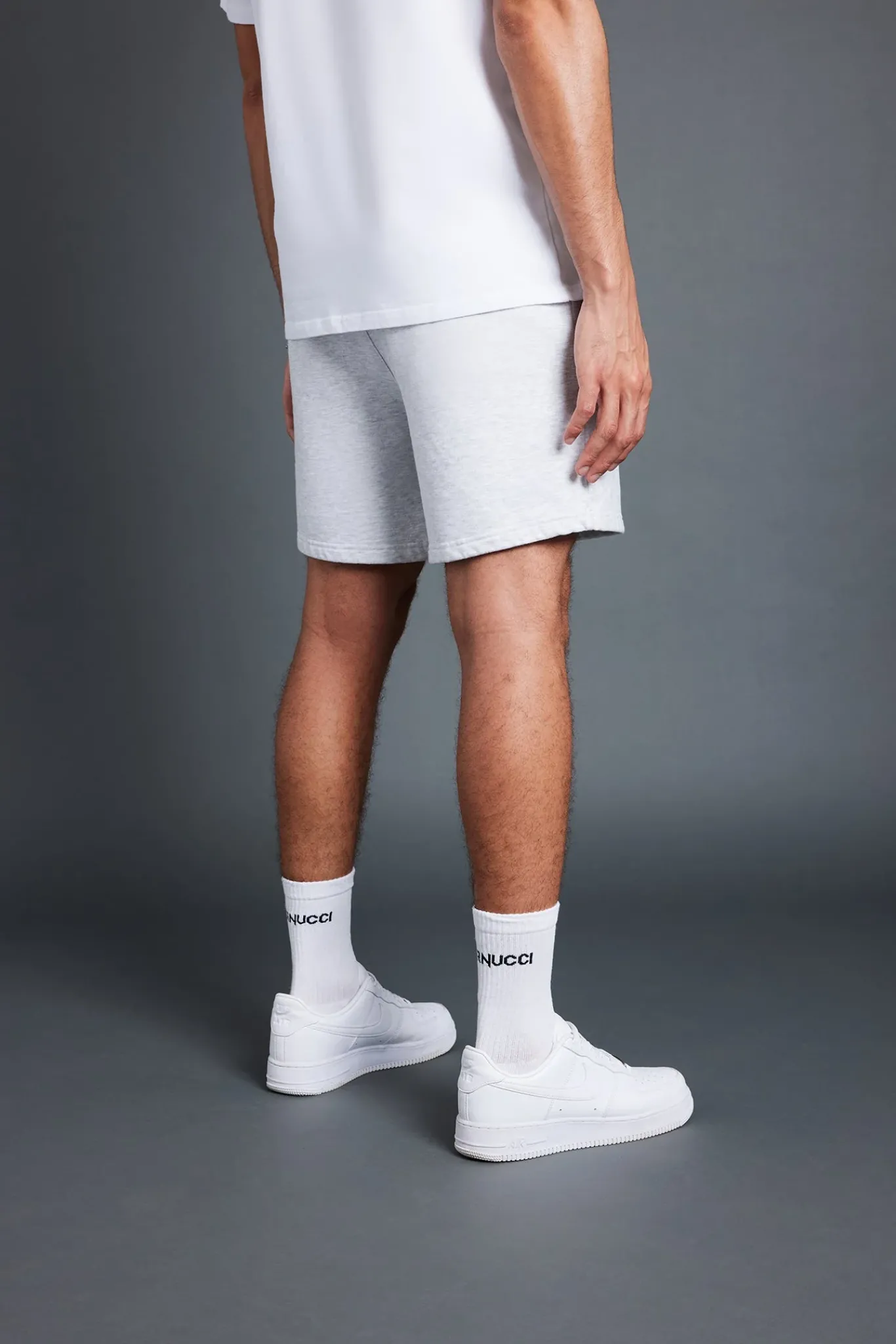 CLO-BOT Relaxed Shorts - Light Grey Marl