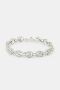 JWL-BRA Round Cluster Link Bracelet - 10mm